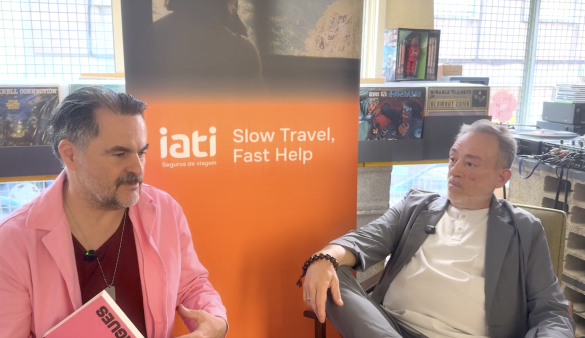 RP Tendinha (esq.) entrevista João Rui Guerra da Mata (dir.)